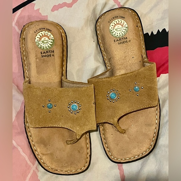 Turquoise-like Jewelry Gelron Earth Sandal - Picture 11 of 16